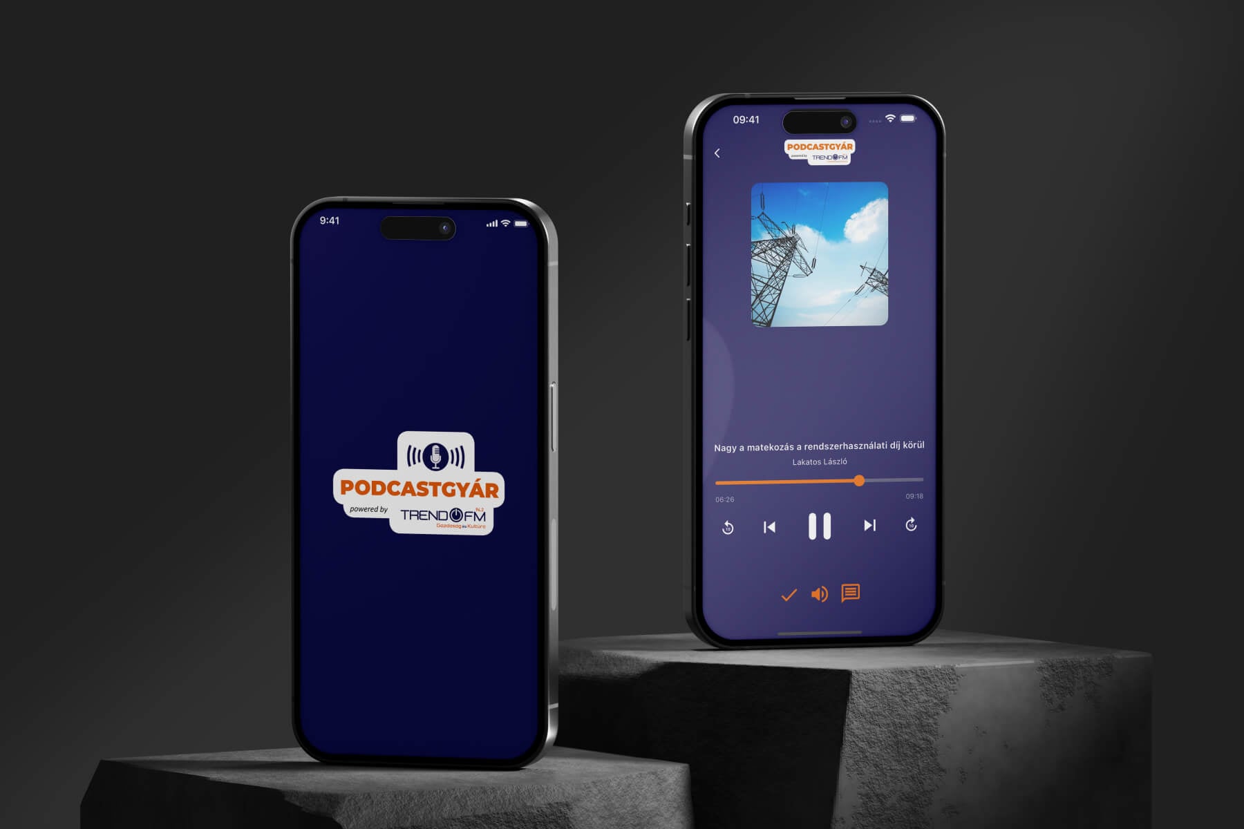 Podcastgyár applikáció - AppSolution esettanulmány
