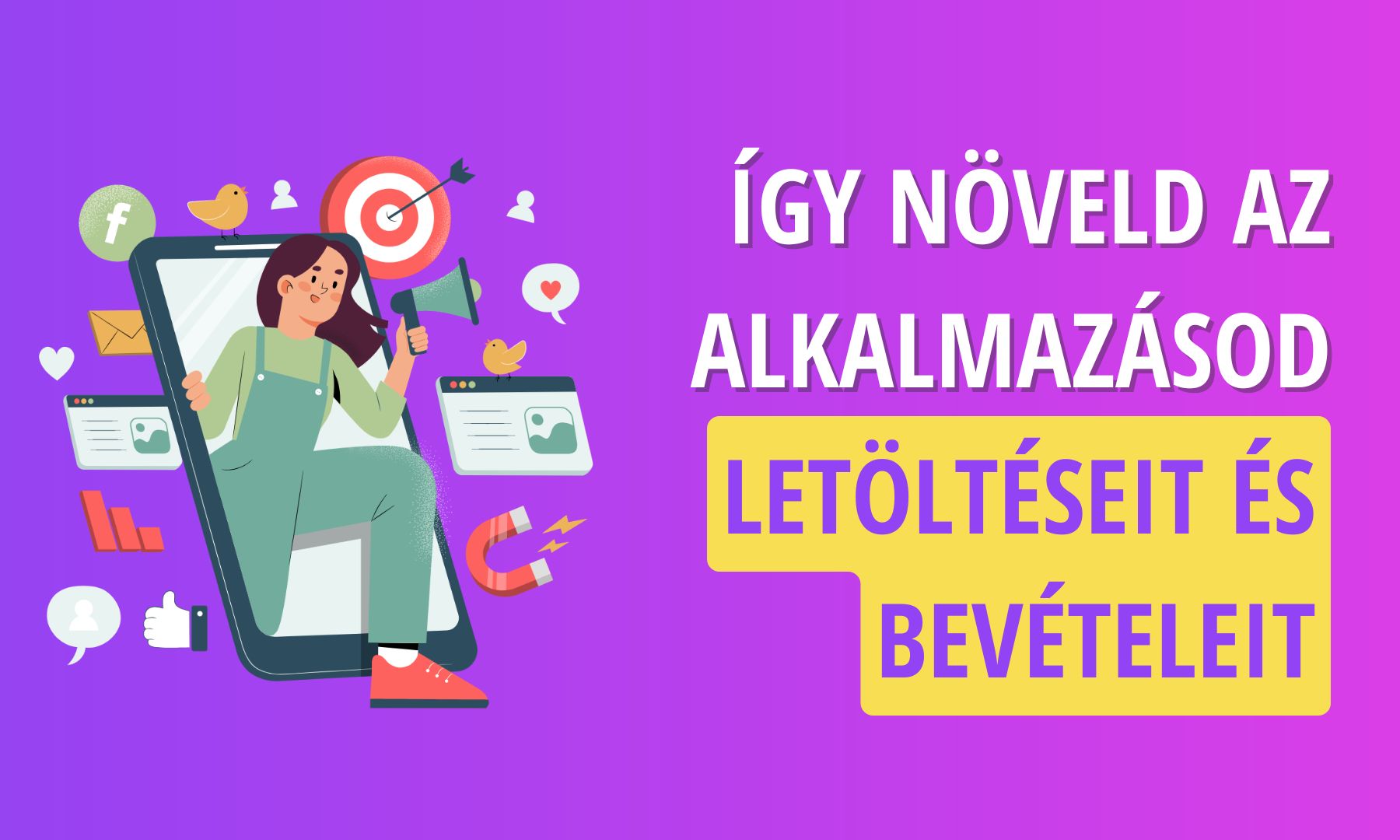 A mobilalkalmazások piacán óriási a verseny, főleg a népszerűbb kategóriák esetében, például a játékok vagy a webshopok. Éppen ezért nem elég egy jól működő appot fejleszteni, azt hatékonyan is kell népszerűsíteni.